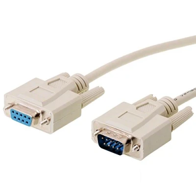 Afbeelding van Premium seriële RS232 verlengkabel 9 pins SUB D (m) (v) / gegoten connectoren 1 meter