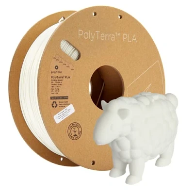 Image de Filament d&#039;impression 3D Polymaker PolyTerra PLA Blanc coton
