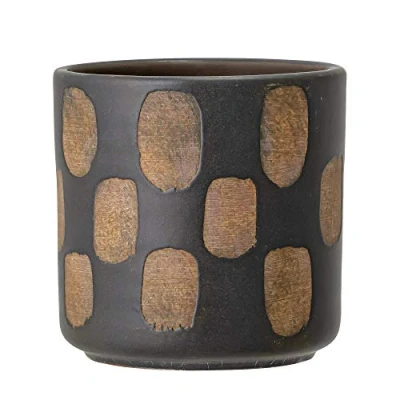 Afbeelding van Bloomingville Decoratieve bloempot, zwart, teer