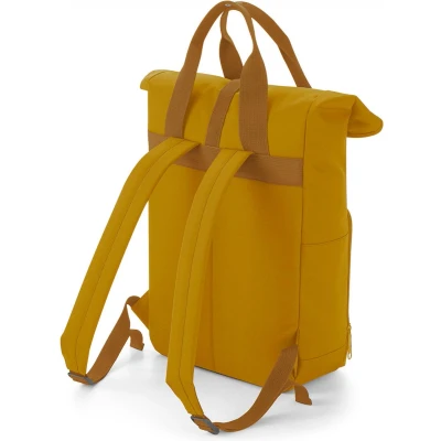 Afbeelding van Twin Handle Roll Top Backpack BagBase 11 Liter Mustard