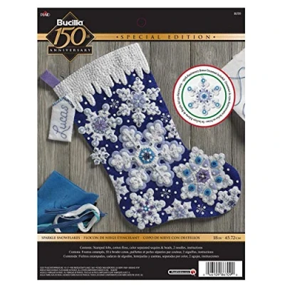 Afbeelding van Bucilla Sparkle Snowflake naaiset, lengte 45,7 cm, Eén maat