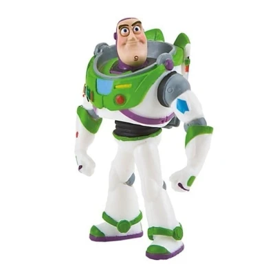 Afbeelding van Bullyland 12760 Speelfiguur, Walt Disney Toy Story 3, Buzz Lightyard, ca. 9,3 cm hoog, handbeschilderd figuur, PVC vrij, voor kinderen om fantasierijk te spelen.