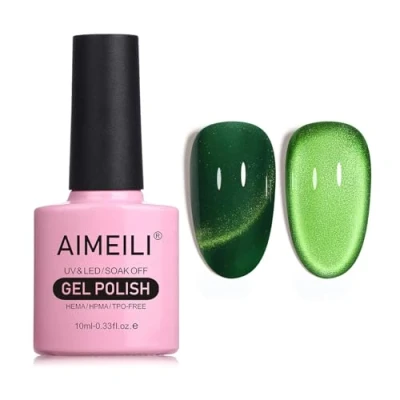 Afbeelding van AIMEILI 10 ml nagellak, magnetisch, gel, Cat&#039;s Eye UV, LED, manicure, pedicure, eenvoudig aan te brengen, 755