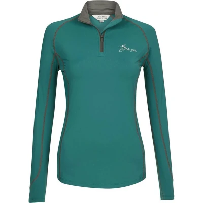 Afbeelding van LeMieux Climate Base Layer techshirt petrol maat:l