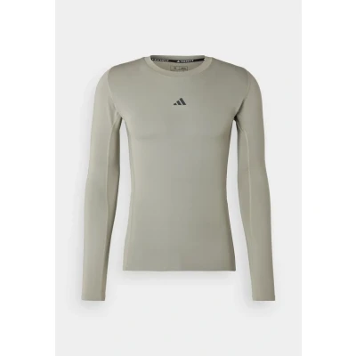 Afbeelding van adidas Performance Techfit Compression LONG Sleeve Longsleeve, Heren, Maat: Small, Silver pebble