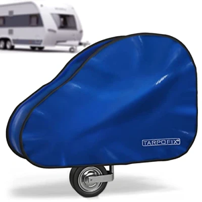 Afbeelding van Tarpofix® Afdekzeil voor caravandissel, pvc, disselhoes met dubbele kliksluiting, waterdicht, universeel zeil autoaanhanger