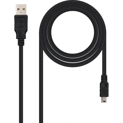 Afbeelding van USB 2.0 A to Mini B Cable NANOCABLE 10.01.0402 1,8 m Black