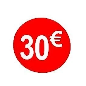 Afbeelding van Set van 1000 prijskaartjes 30 Euro