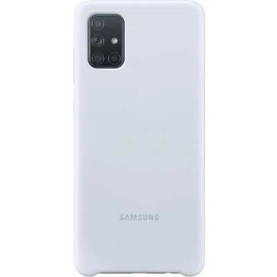 Afbeelding van Galaxy A71 Siliconen Hoesje EF PA715 Zilver Samsung Smartphone Hoesjes Geen Verzendkosten &amp; Morgen In Huis
