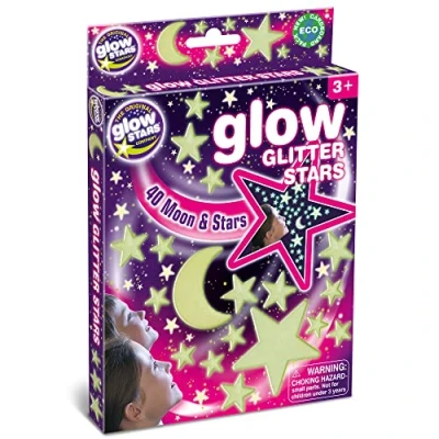 Afbeelding van Brainstorm Glow in the Dark Sterren Glitters