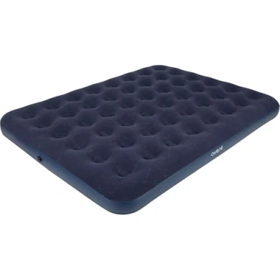 Afbeelding van Jilong Luchtbed 2 persoons Flocked Queen 203 X 152 22 cm Blauw