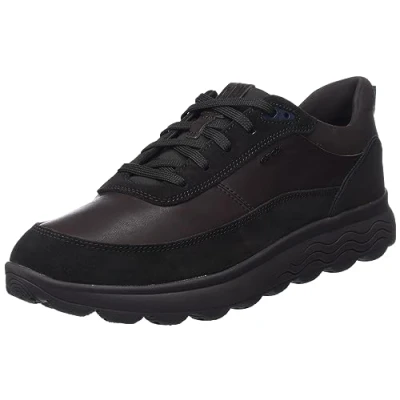 Afbeelding van Geox Spherica Sneakers laag, Heren, Maat: 45, Coffee Leer