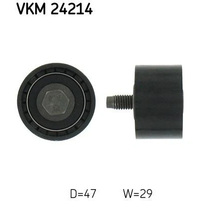 Afbeelding van SKF VKM 24214 Geleide rol/omdraairol getande riem Met bevestigingsmatriaal