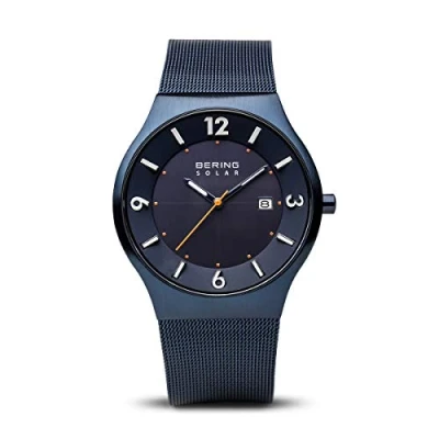 Image de BERING Hommes Analogique Solar Collection Montre avec Bracelet en Acier Inoxydable &amp; Verre Saphir