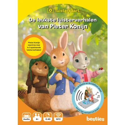 Afbeelding van Pieter Konijn Luisterkaart Besties De leukste luisterverhalen van Luisterboek kinderen Nederlands