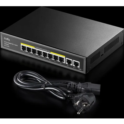 Afbeelding van Cudy 10 poorts Gigabit PoE+ switch