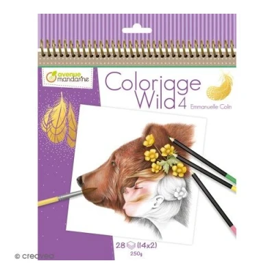 Image de AVENMARD CARNET COLORIAGE WILD 4