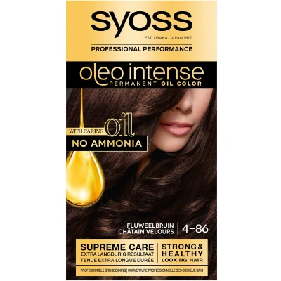 Afbeelding van 2+2 gratis: Syoss Oleo Intense Haarverf 4 86 Fluweelbruin