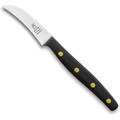 Afbeelding van Robert Herder K0 Aardappelschilmes Tourneermes RVS Gebogen Lemmet 7 cm Heft POM Zwart