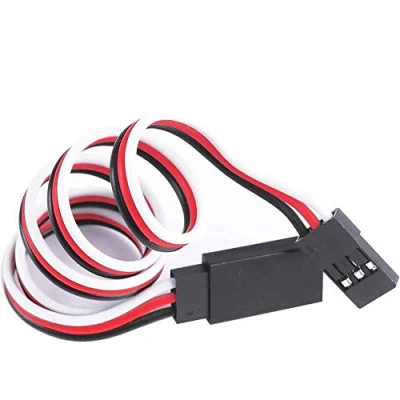 Afbeelding van POFET 20 stuks cm 3 pins servo verlengkabel, JR stekker en Futaba aansluiting voor RC vliegtuig