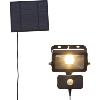Afbeelding van Solar Wandlamp Zwart Warm Wit 16CM Beweginsmelder