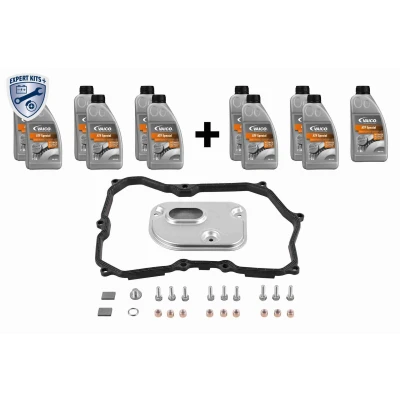 Afbeelding van VAICO V10 3221 XXL Artikelset, olieverversing automaat Met pakking afdichtring, hoeveelheid olie voor oliespoeling VOLKSWAGEN: Tiguan I