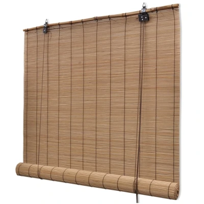 Afbeelding van Rolgordijn 150x160 cm bamboe bruin