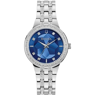 Afbeelding van Bulova Phantom Crystal 96L276 Horloge Staal Zilverkleurig Ø 32 mm