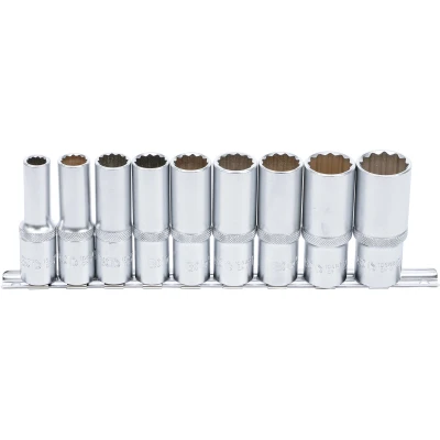Afbeelding van BGS Doppenset twaalfkant, diep 1/2&quot; 10 24 mm, 9 delig