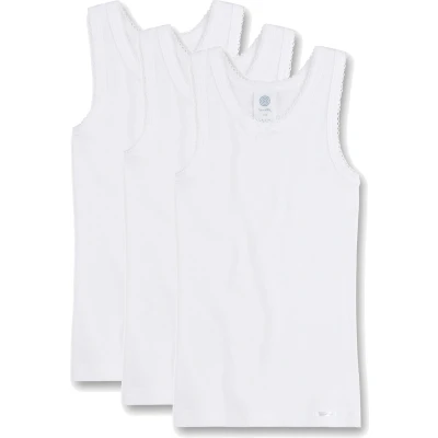 Afbeelding van Sanetta 3 PACK Hemd voor kinderen, Maat: 140, White
