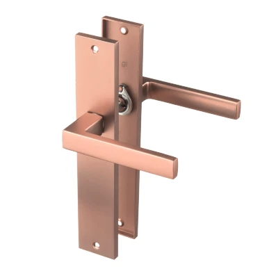 Afbeelding van Ostiumhome® Deurbeslag Deurklink op schild Mat Koper Collodi