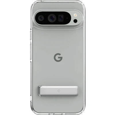 Afbeelding van Spigen Hoesje Geschikt voor Google Pixel 9 / Pro Slim Armor Essential S Back Cover met Uitklapbare Standard Transparant
