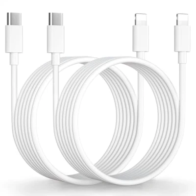 Afbeelding van cable iPhone 3M/Lot de 2[Certifié Apple MFi], USB C vers Lightning Câble Charge Rapide Cordon Fil Chargeur pour 14 13 12 11 Pro Max/Mini/XS/8/SE,iPad