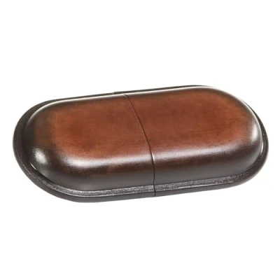 Afbeelding van *brillenkoker MIKA bruin zadelleer 16x3x8cm
