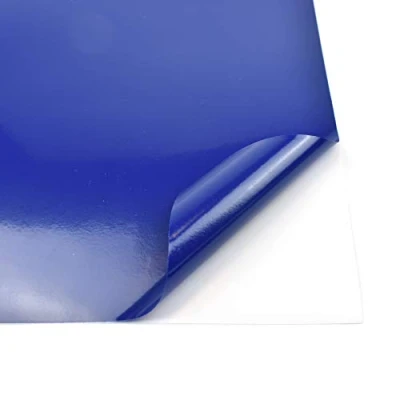 Afbeelding van Evergreen Goods 10 vellen A4 vinyl zelfklevend mat glanzend voor snijmachines (glanzend marineblauw)