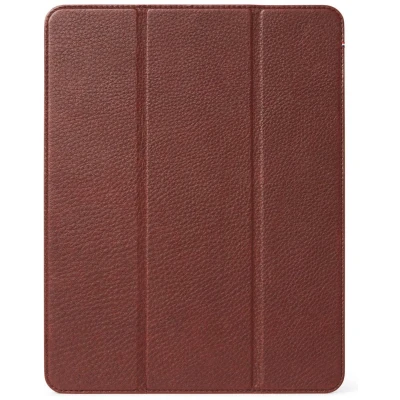 Afbeelding van DECODED Slim Cover Full Grain Leren Book Case, Hoes geschikt voor iPad Pro 11&quot; (2020) / Air 4th gen (2018) Kaneelbruin
