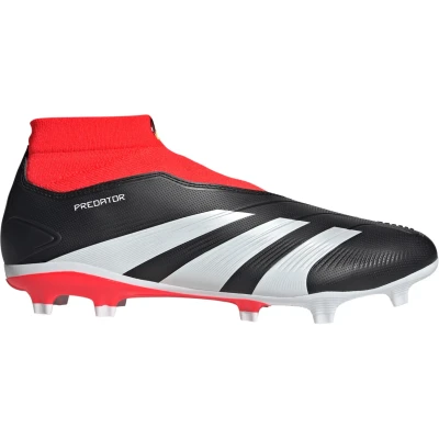 Afbeelding van adidas Performance Predator League Laceless FG Voetbalschoenen met kunststof noppen, Heren, Maat: 46 2/3, Core black/footwear white/solar red