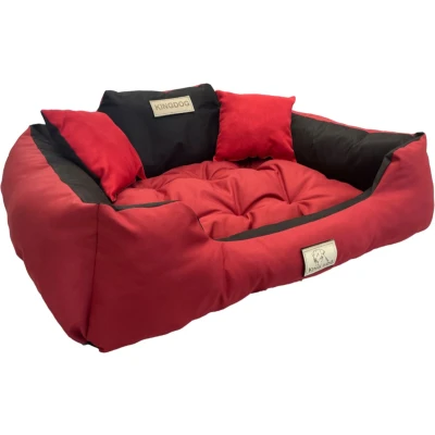 Afbeelding van KingDog Hondenmand Groot Katten en Hondenbed Buitenmaat 100 x 75 Maat L Rood