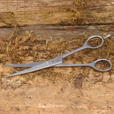 Afbeelding van Mars Coat King Solingen Gebogen Schaar voor Huisdieren Roestvrij Staal ca. 18 cm