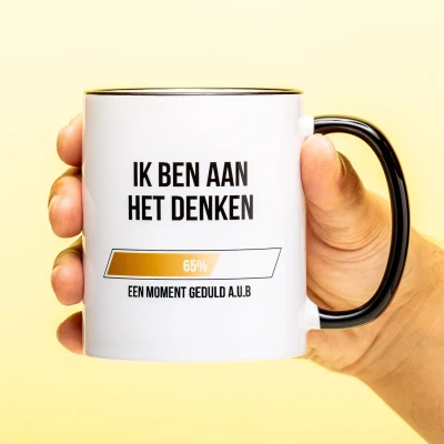 Afbeelding van Ik Ben Aan Het Denken Mok