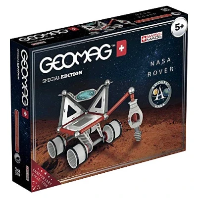 Afbeelding van Geomag Special Edition Rocket NASA Lunar Rover magnetische constructie, wit/grijs/rood/blauw, 52 stuks