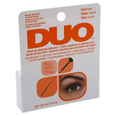 Afbeelding van DUO Brush ON Dark Adhesive (5 GR./0.18OZ) Kunstwimpers, Dames, Maat: 5 g,