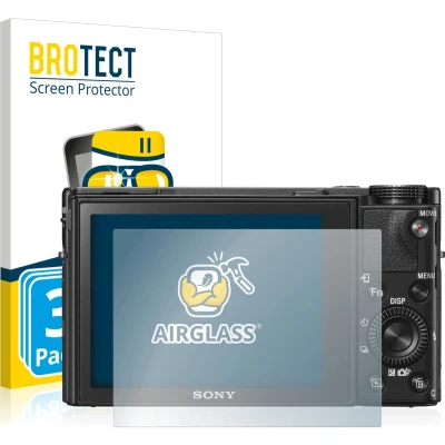 Afbeelding van BROTECT Screenprotector voor Sony Cyber Shot DSC RX100 V Folie Beschermfolie Beschermglas transparant (3 Stuks)