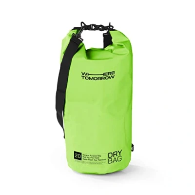 Afbeelding van Where Tomorrow PVC dry bag Style 01 20L groen