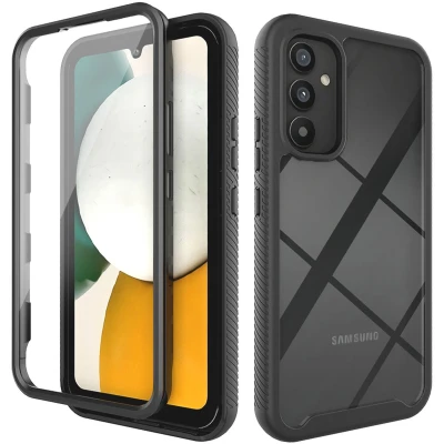 Afbeelding van iMoshion Hoesje Geschikt voor Samsung Galaxy A34 (5G) 360 Full Protective Case Zwart / Transparant
