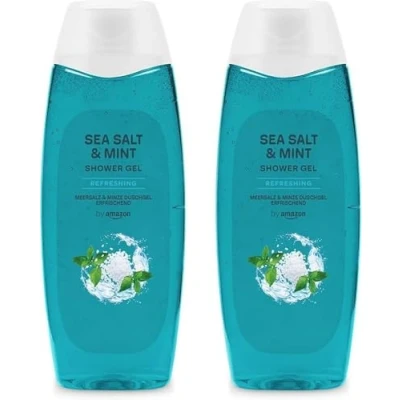Afbeelding van by Amazon, Douchegel zeezout en munt, 2 x 500 ml