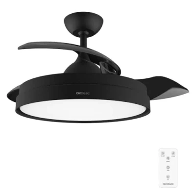 Afbeelding van Cecotec EnergySilence Aero 4280 Invisible Black, Huishoudelijke ventilator met bladen, Zwart, Plafond, 106 cm, Draadloos, 8 uur