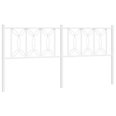 Afbeelding van Hoofdbord 180 cm metaal wit