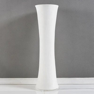 Afbeelding van Lindby vloerlamp 2lichts Stof, metaal H: 123 cm E27 wit