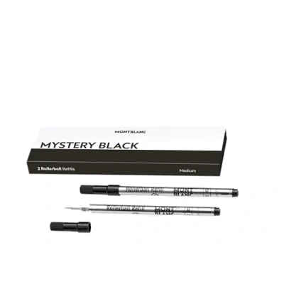 Afbeelding van Navulling voor balpen Montblanc MISTERY BLACK Zwart 2 Stuks